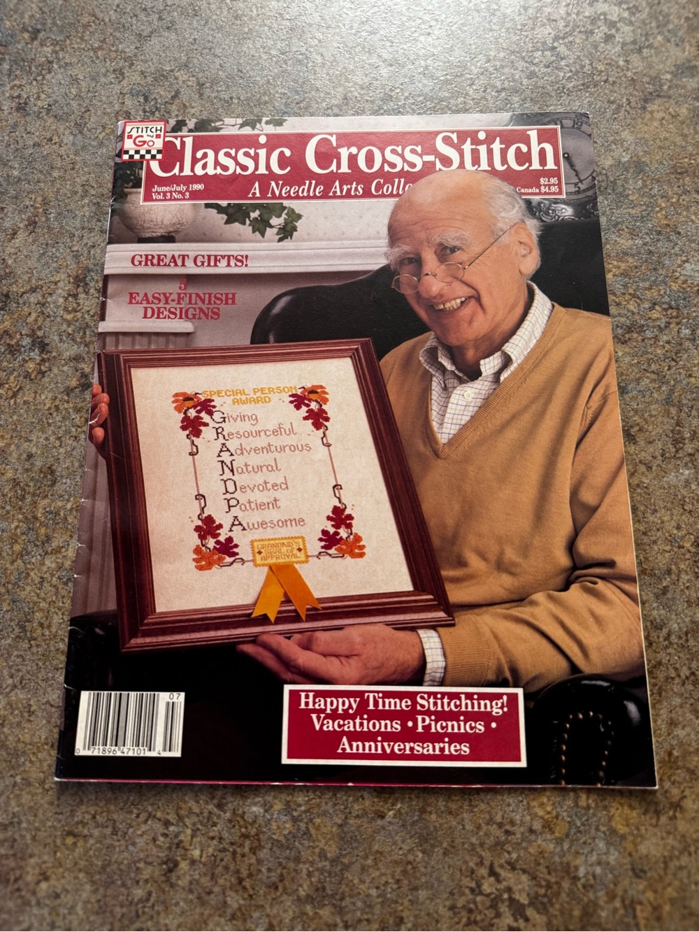 Classic cross Stitch Magazine June July 1990